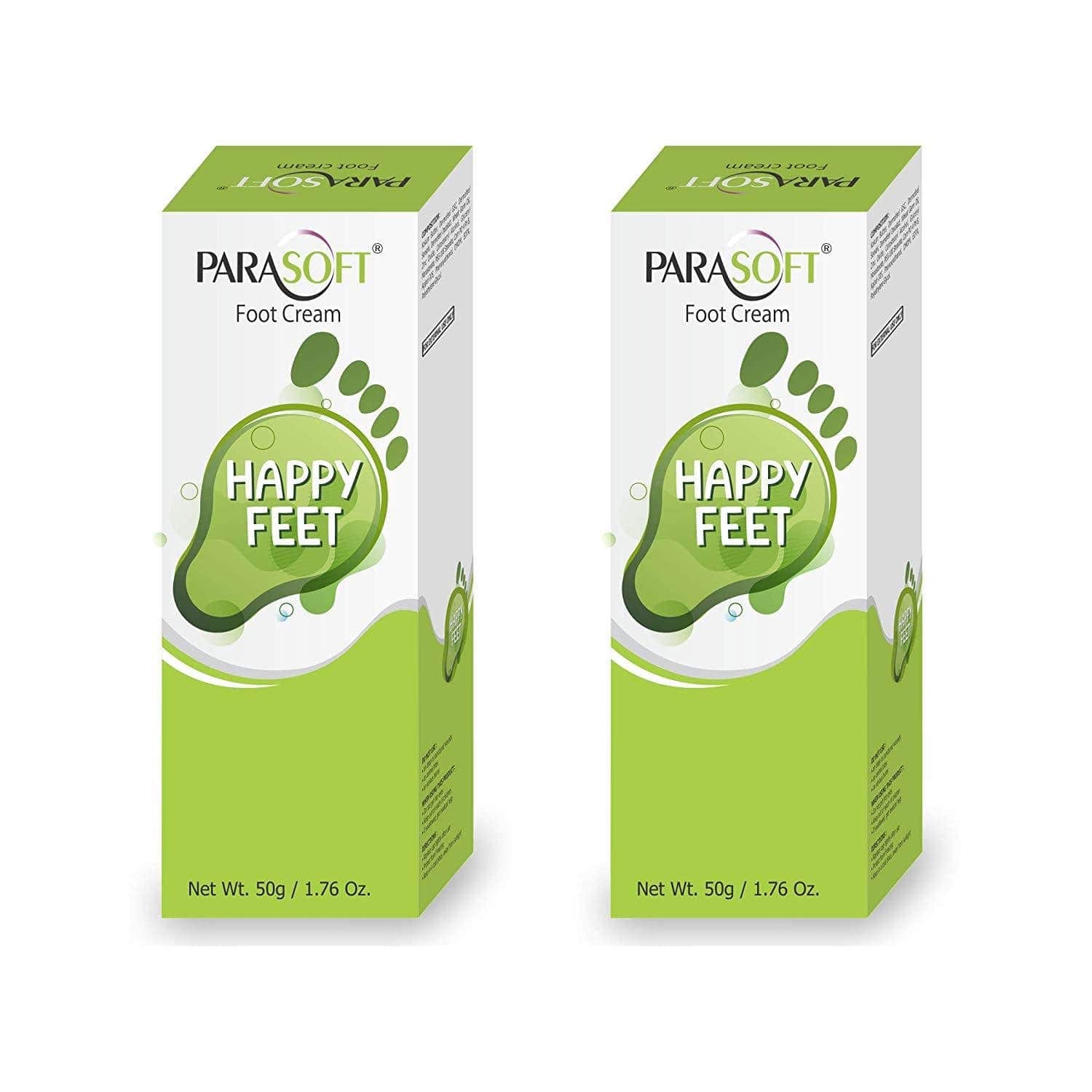 Shoprythm Parasoft,Body & Foot Cream Pack of 2 Salve Parasoft Happy Feet Foot Cream for Cracked heels and Athlete's Foot 50g Shoprythm Parasoft,Body & Foot Cream Pack of 2 Salve Parasoft Happy Feet Foot Cream for Cracked heels and Athlete's Foot 50g